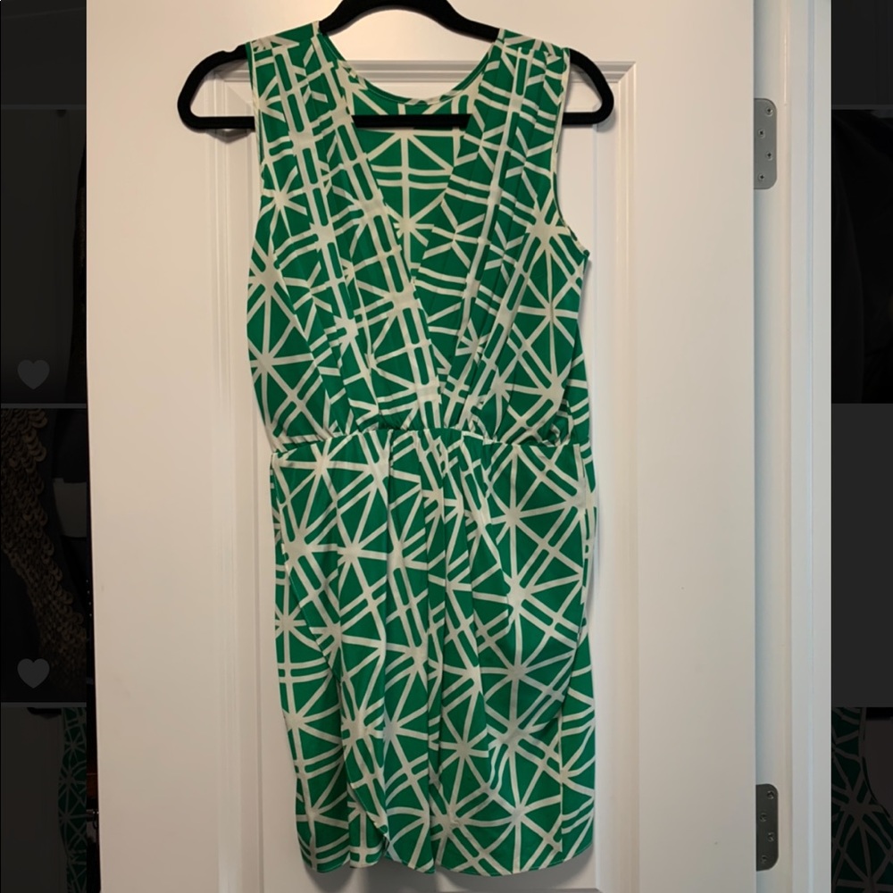 Amanda Uprichard Green Sleeveless Mini Dress Med
